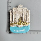 Roma Italy Landmark Fridge Magnet Tourist Souvenirs Colosseum Wishing Pool Magnetic Refrigerator Sticker Resin Crafts Collection - Grand Goldman