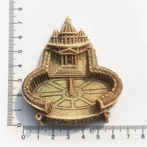 Roma Italy Landmark Fridge Magnet Tourist Souvenirs Colosseum Wishing Pool Magnetic Refrigerator Sticker Resin Crafts Collection - Grand Goldman