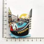 Roma Italy Landmark Fridge Magnet Tourist Souvenirs Colosseum Wishing Pool Magnetic Refrigerator Sticker Resin Crafts Collection - Grand Goldman