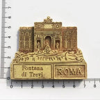 Roma Italy Landmark Fridge Magnet Tourist Souvenirs Colosseum Wishing Pool Magnetic Refrigerator Sticker Resin Crafts Collection - Grand Goldman
