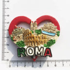 Roma Italy Landmark Fridge Magnet Tourist Souvenirs Colosseum Wishing Pool Magnetic Refrigerator Sticker Resin Crafts Collection - Grand Goldman