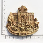 Roma Italy Landmark Fridge Magnet Tourist Souvenirs Colosseum Wishing Pool Magnetic Refrigerator Sticker Resin Crafts Collection - Grand Goldman