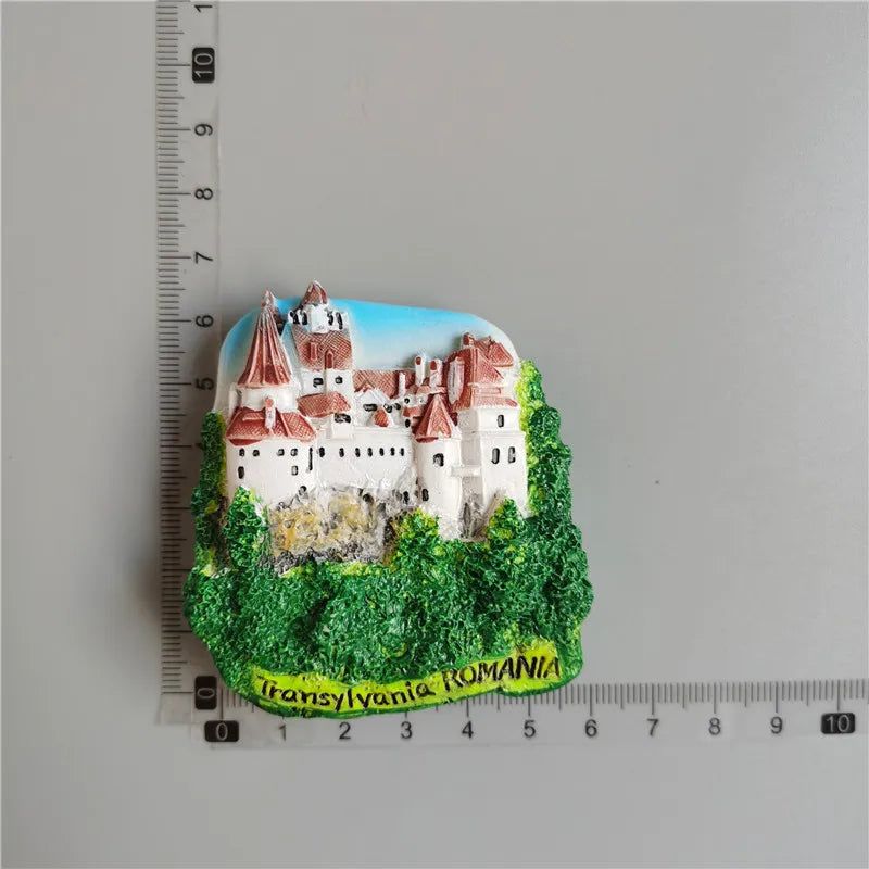 Romania Fridge Magnets Tourist Souvenir Refrigerator Sticker Wooden and Resin Fridge Magnetics Sticker for Home Decor Collection - Grand Goldman