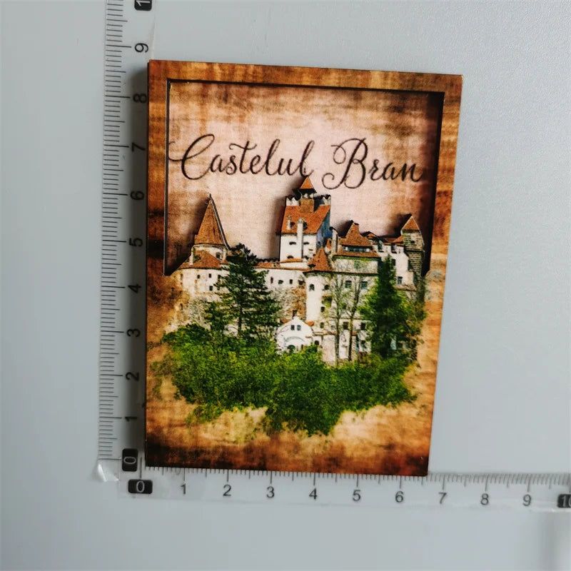 Romania Fridge Magnets Tourist Souvenir Refrigerator Sticker Wooden and Resin Fridge Magnetics Sticker for Home Decor Collection - Grand Goldman