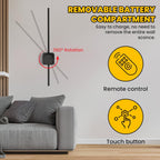 Rose Gold - Rechargeable Wall Sconces Set of 2 | 24.4" Length | Wireless Battery Scone with Remote Control - Removable Magnetic Battery - Dimmable Ambient Light - Battery Operated Lights for Wall - Grand Goldman