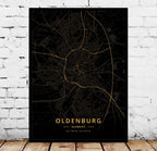 Rostock's City Poster Home Canvas Decorative Painting - Grand Goldman