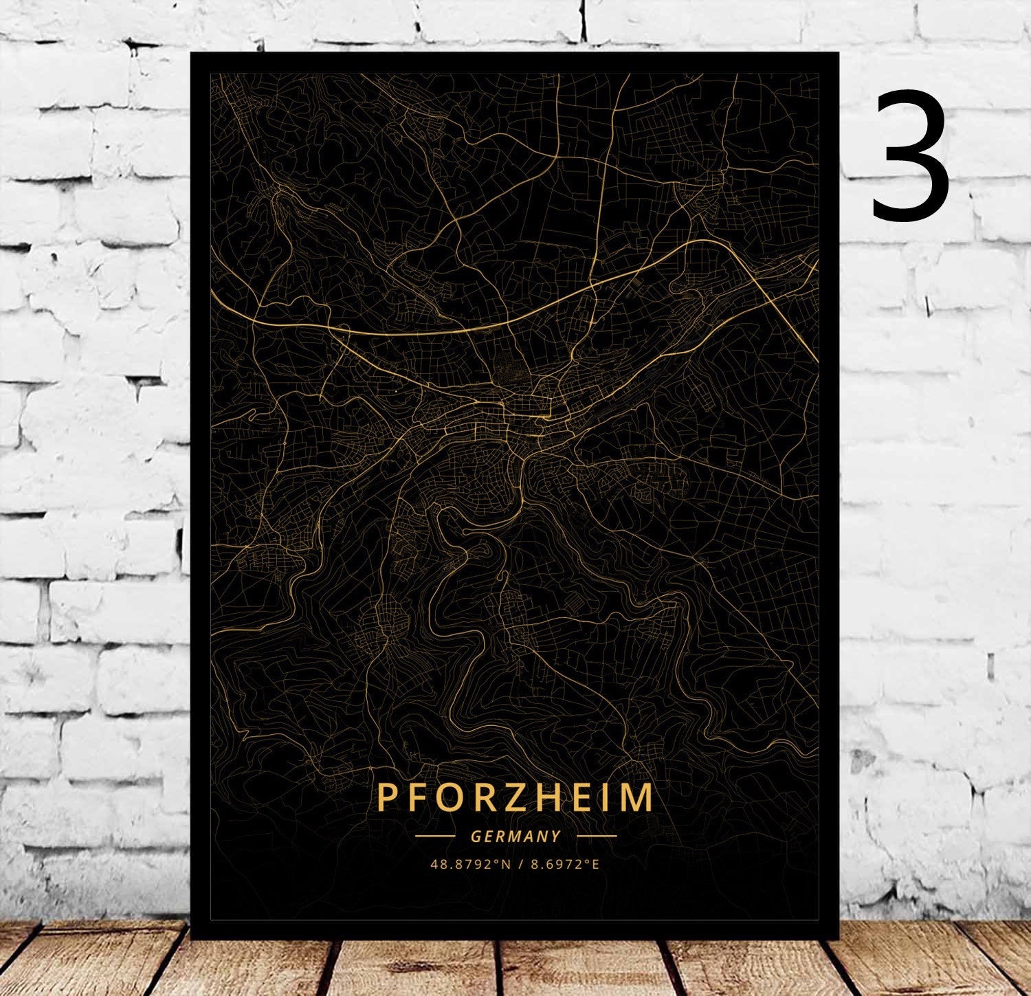 Rostock's City Poster Home Canvas Decorative Painting - Grand Goldman