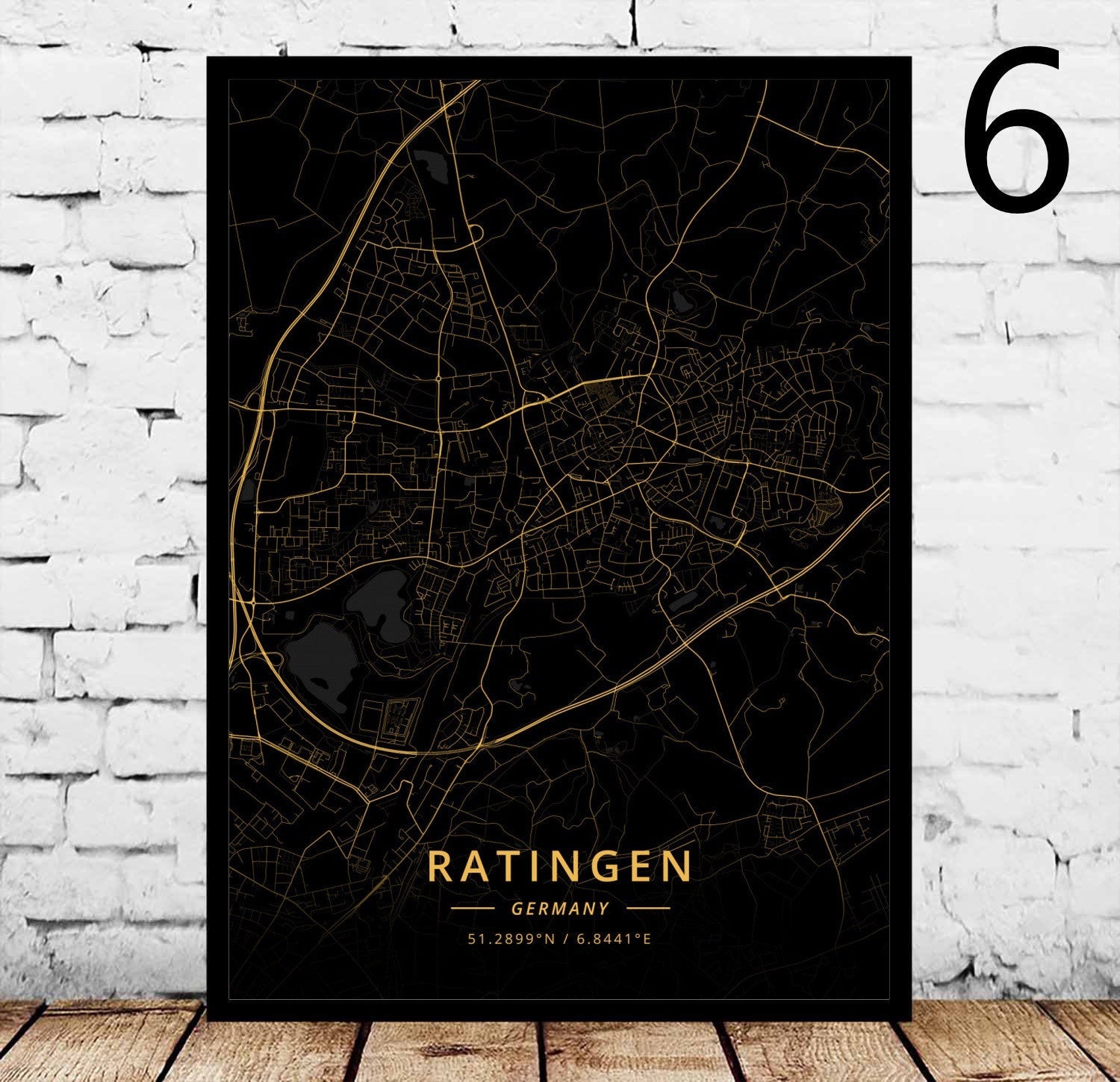 Rostock's City Poster Home Canvas Decorative Painting - Grand Goldman