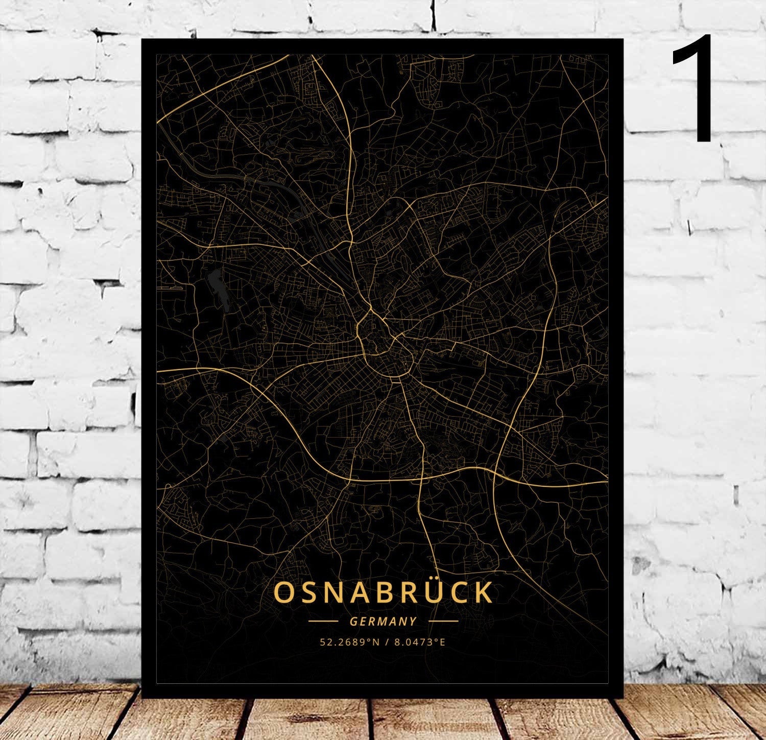 Rostock's City Poster Home Canvas Decorative Painting - Grand Goldman