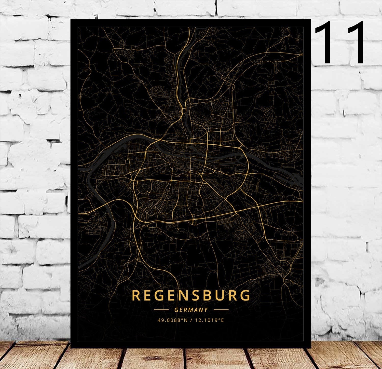 Rostock's City Poster Home Canvas Decorative Painting - Grand Goldman