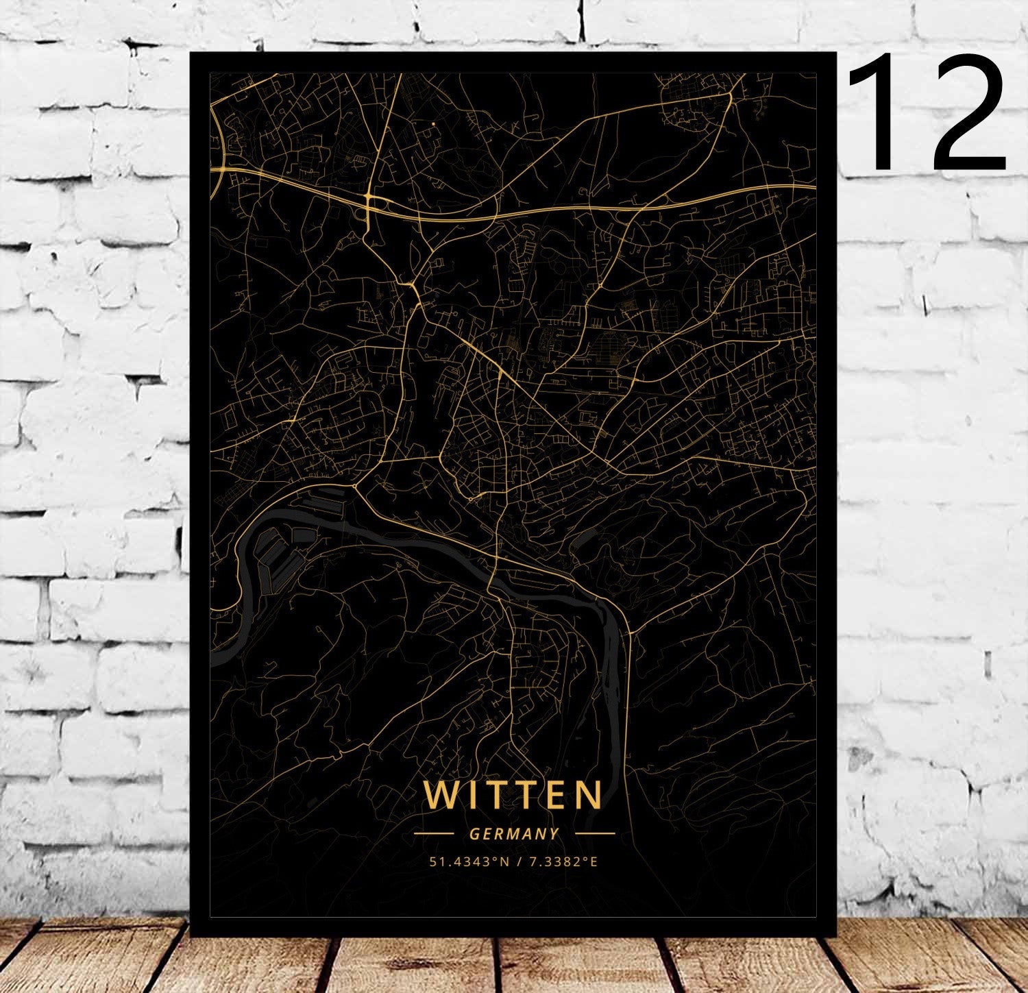 Rostock's City Poster Home Canvas Decorative Painting - Grand Goldman