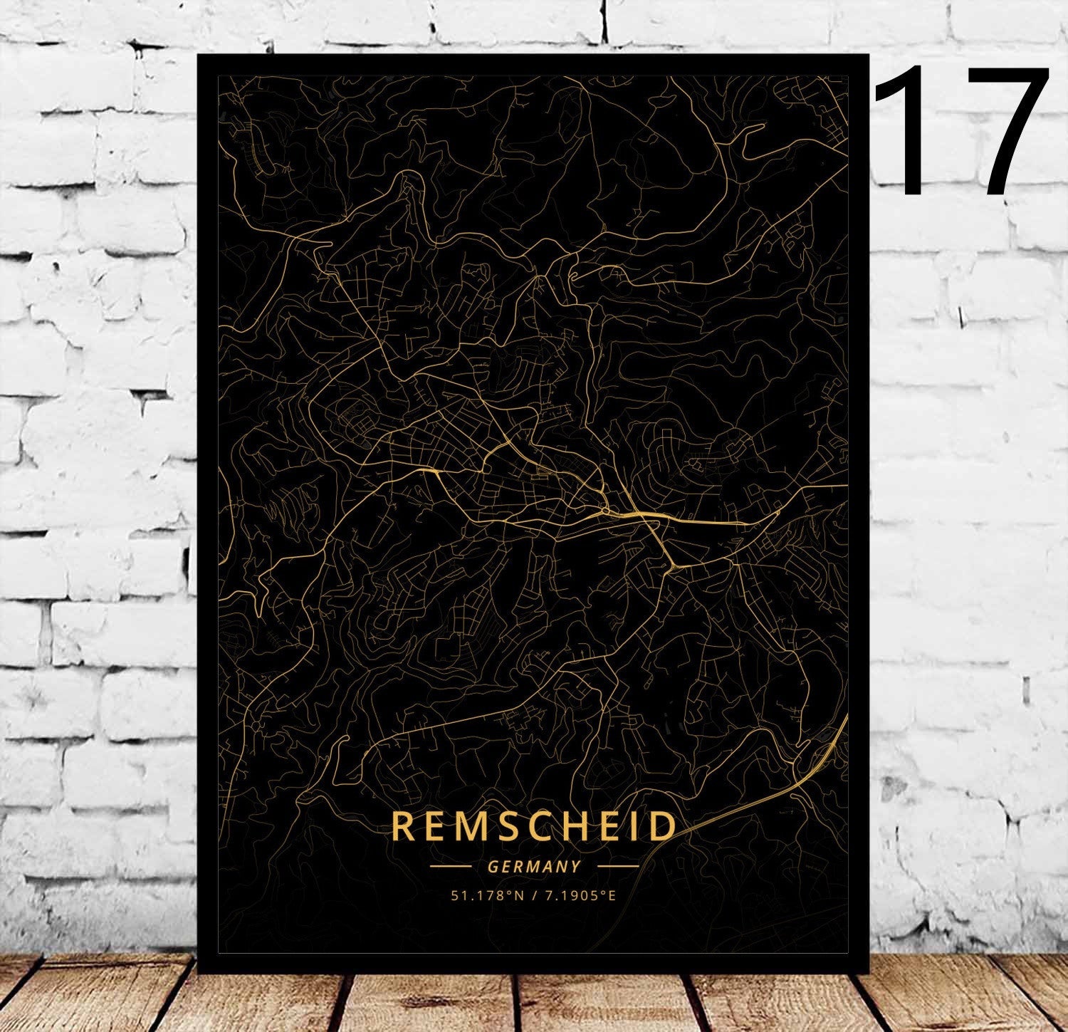 Rostock's City Poster Home Canvas Decorative Painting - Grand Goldman