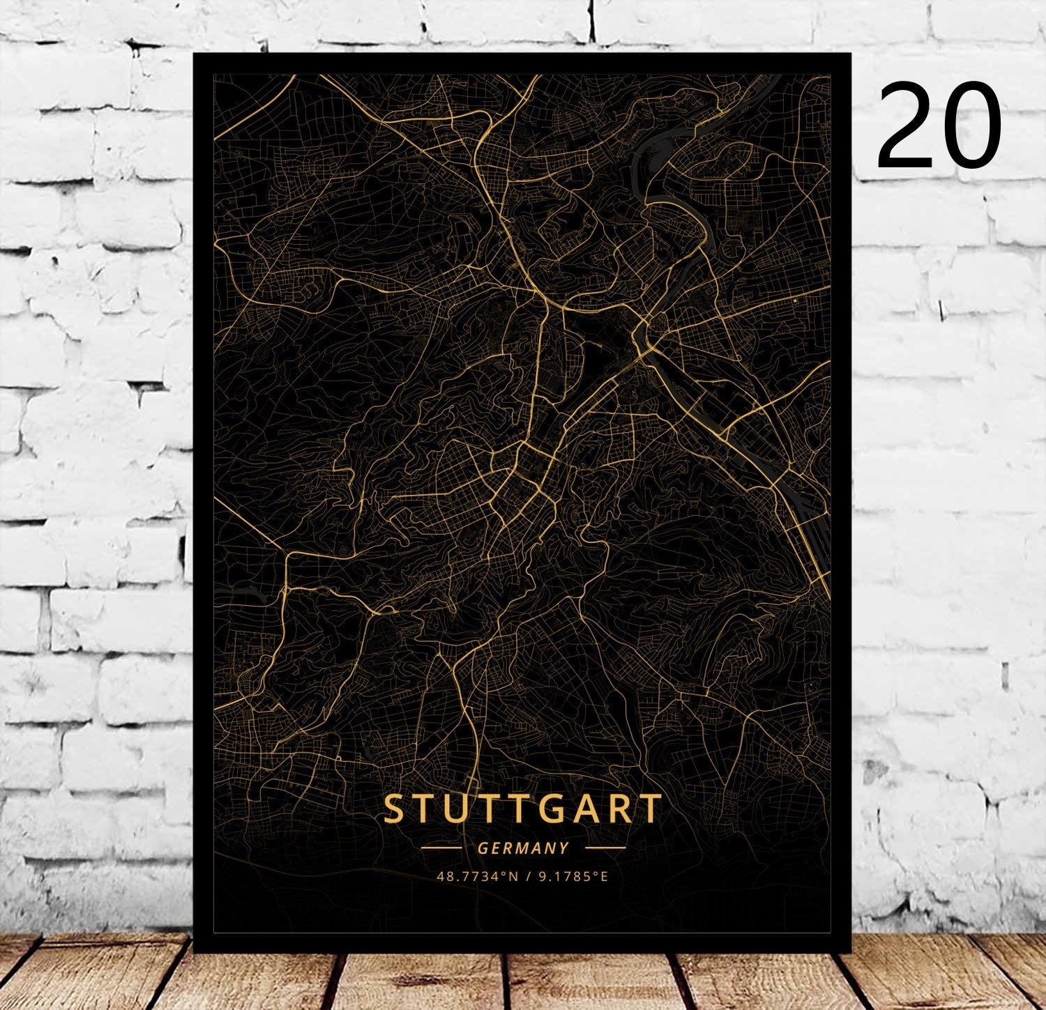 Rostock's City Poster Home Canvas Decorative Painting - Grand Goldman