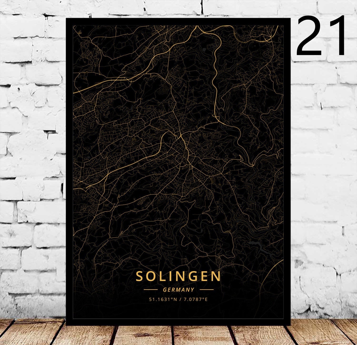 Rostock's City Poster Home Canvas Decorative Painting - Grand Goldman