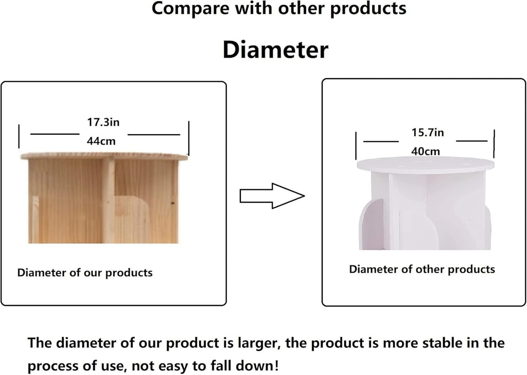 Rotating Bookshelf 360 Display 4 Tier Floor Standing Bookcase Storage Rack for Kids&Adults Solid Wood Bookshelf Organizer - Grand Goldman