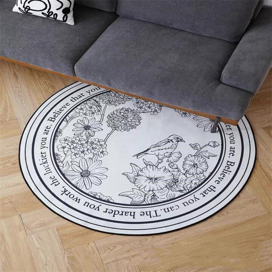 Round Carpet Large Area Rugs For Living Room Bedside Floor Mat - Grand Goldman