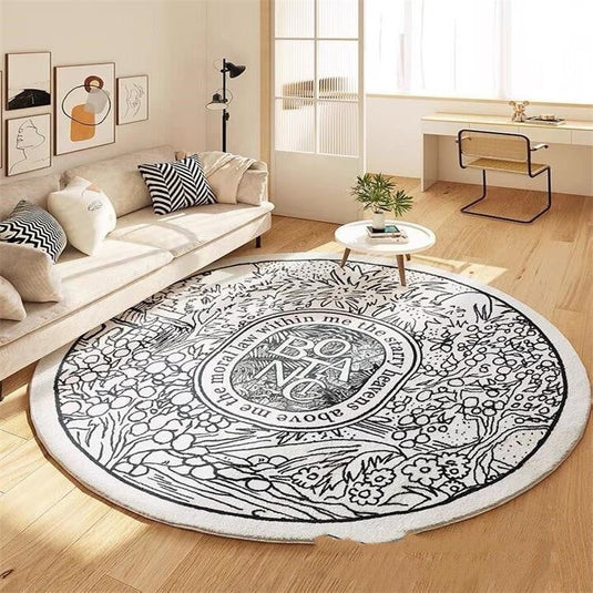 Round Carpet Large Area Rugs For Living Room Bedside Floor Mat - Grand Goldman