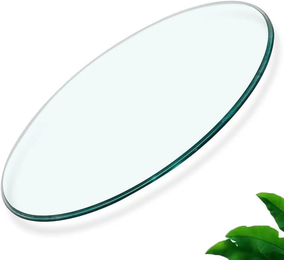Round Glass Table Top,3/8" Inch Thick Tempered Pencil Edge Polish Glass Table Top 40" Inch Suitable for Dining Table, Coffee Table, Office Table, Side Table - Grand Goldman