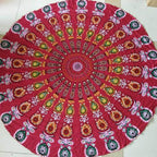 Round carpet scarf mandala tapestry - Grand Goldman
