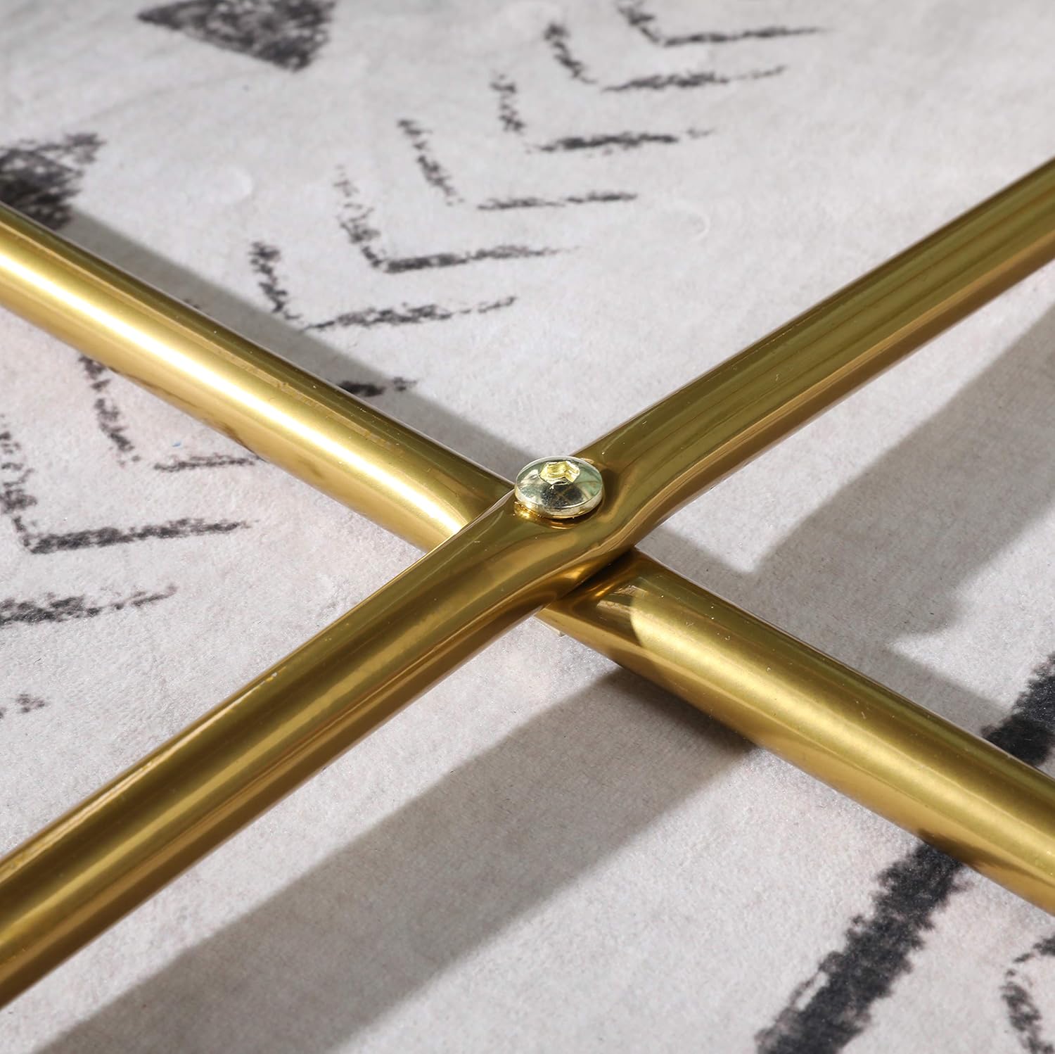 Roundhill Furniture Slatina Green Silky Velvet Upholstered Accent Chair with Gold Tone Finished Base - Grand Goldman