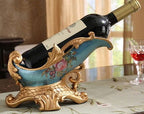Royal Victorian Classical Wine Bottle Rack in Floral Composite - Grand Goldman