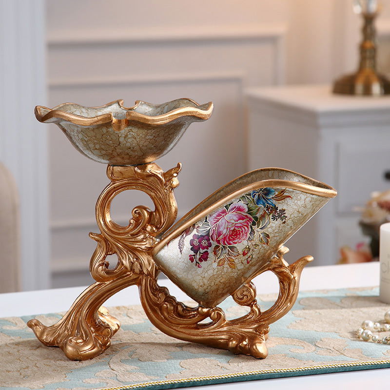 Royal Victorian Classical Wine Bottle Rack in Floral Composite - Grand Goldman