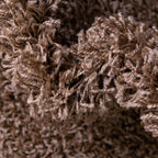 Rugs.com - Über Cozy Solid Shag Collection Rug – 8' x 10' Sandy Brown Shag Rug Perfect for Living Rooms, Large Dining Rooms, Open Floorplans - Grand Goldman