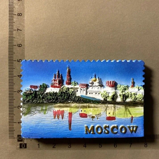 Russia Fridge Magnets Moscow 3D Soft PVC Magnetic Refrigerator Sticker Souvenir Moscow Travel Souvenir PVC Fridge Magnets Gifts - Grand Goldman