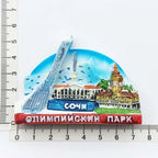 Russian Moscow 3D Fridge Magnet Decoration Red Square Turtle Rudder doll Tourist Souvenirs Magnetic Stickers Gift - Grand Goldman
