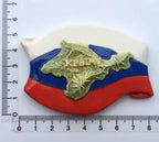 Russian Moscow 3D Fridge Magnet Decoration Red Square Turtle Rudder doll Tourist Souvenirs Magnetic Stickers Gift - Grand Goldman