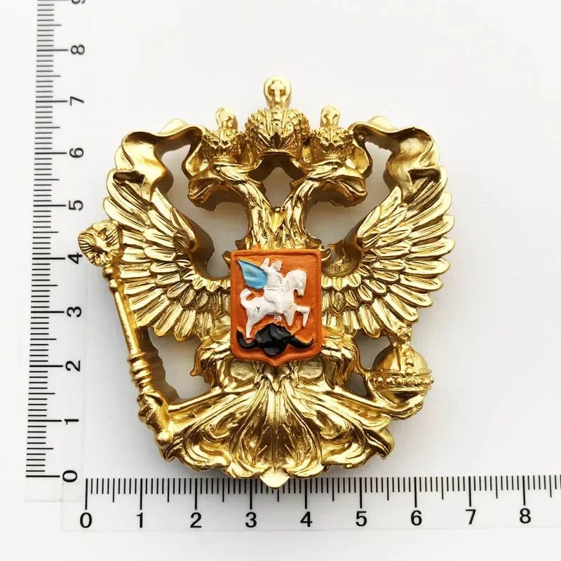 Russian Moscow 3D Fridge Magnet Decoration Red Square Turtle Rudder doll Tourist Souvenirs Magnetic Stickers Gift - Grand Goldman