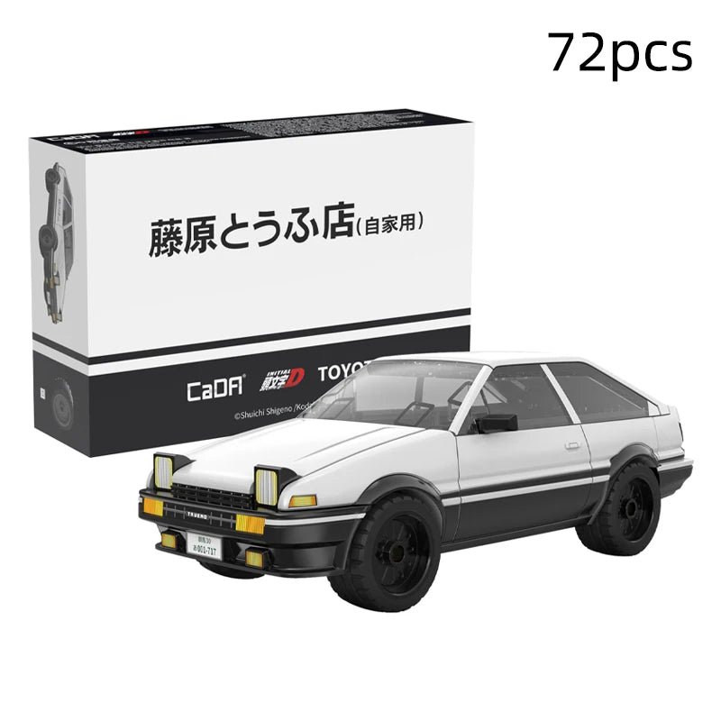 Cada Anime Initial D Champion Vehicle Building Blocks Compatible City Street View Japanese Parking Lot Bricks Toys Boys Gifts