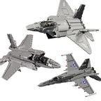 Aircraft Series F22 Fighter Building Blocks Model Famous WWII Military Airplanes MOC Bricks Sets Boys Toys Gifts For Childrens