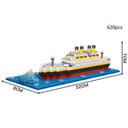 Titanic Micro Mini Brick Building Kit-3D Model Toys Set,Perfect Gift for Friends Who Love Historical Models  Unique Home Decor