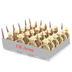 24 Pcs/Lot WW2 Military Figures Building Blocks Nation Army Soldiers Assemble Bricks Educational For Boys Christmas Gift  Toys