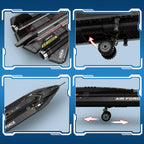 1775PCS SR-71 Blackbird Fighter Building Blocks Air Force Reconnaissance Aircraft Plane Model Bricks Collection Display Kids Toy