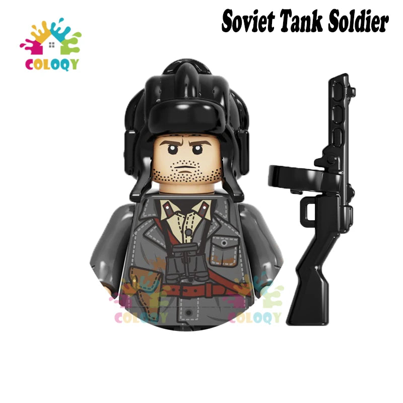 Kids Toys WW2 Soldiers Building Blocks Military Army Mini Action Figures Toys For Kids Christmas Gifts For Boys Birthday Gifts