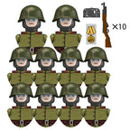Boy Toys War II Army Soldiers Mini Military Weapons Model Small Particles Building Blocks Suits Childrens Birthday Gifts