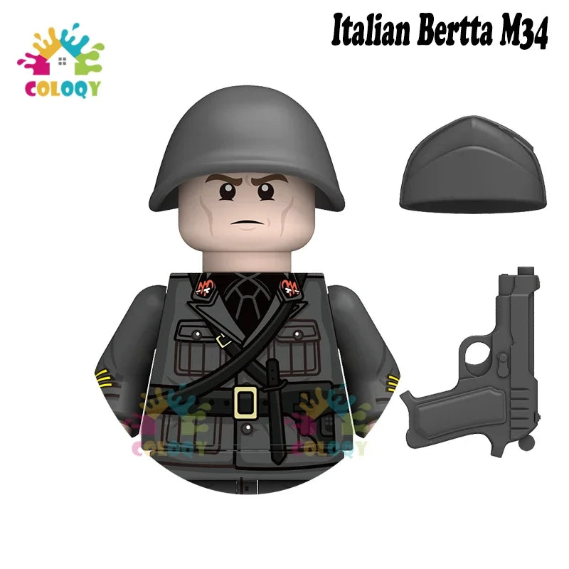 Kids Toys WW2 Soldiers Building Blocks Military Army Mini Action Figures Toys For Kids Christmas Gifts For Boys Birthday Gifts