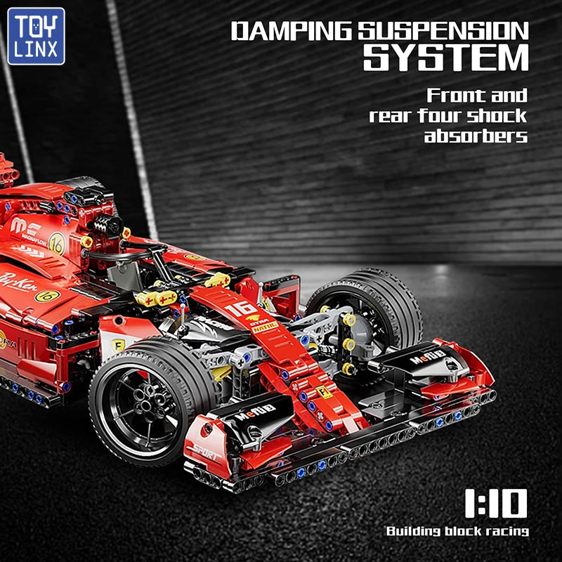 F1 RC Race Cars 1163PCS Building Sets MOC Remote Control Building Blocks Cool Collectible Model Car Kits Building Toys