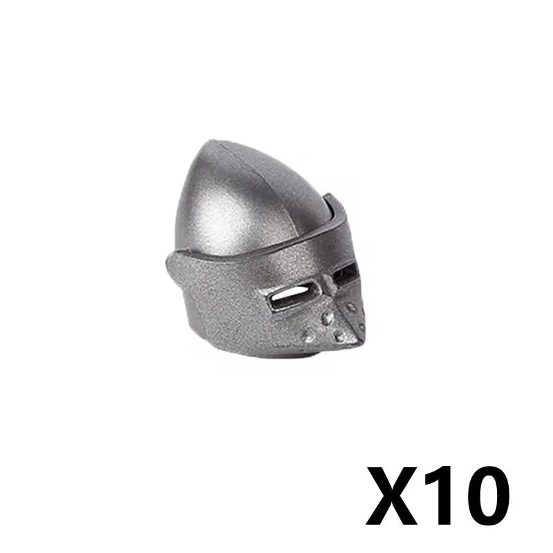 MOC Medieval Military Weapons Building Blocks Parts Castle Knights Soldier Sword Bow Crossbow Helmet Spear Model Bricks Boy Toys