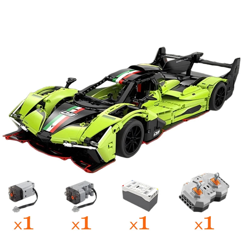 1:10 Phantom Wing City Racing Car Hypercar Building Blocks Sportscar Toy for Kids Racing Vehicle Bricks Gifts for Children gifts