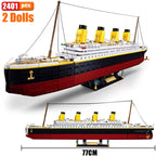 2401Pcs City Titanic RMS Cruise Ship Model Building Blocks Kits  Creator Expert Boat Bricks DIY Kids Toys For Kid Gift MOC