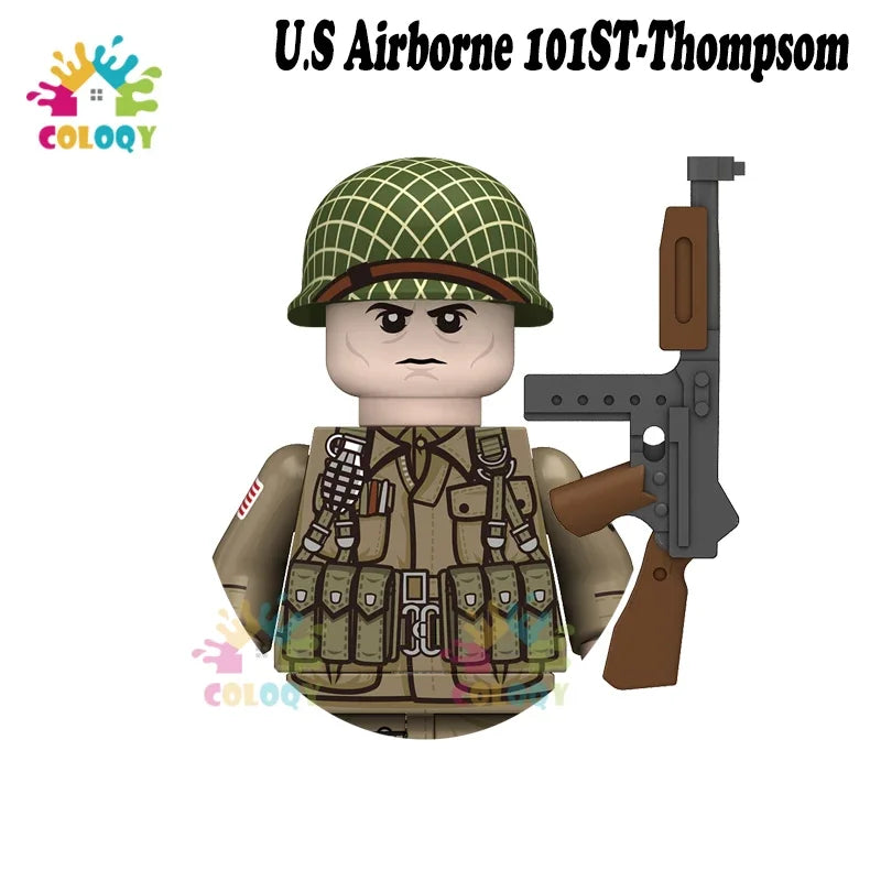 Kids Toys WW2 Soldiers Building Blocks Military Army Mini Action Figures Toys For Kids Christmas Gifts For Boys Birthday Gifts