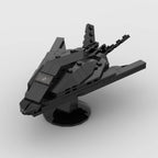 MOC Building Blocks Military Series F-117 Nighthawk Stealth Fighter Jet with Stand Aircraft Model Children's Assembly Toy