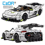 Cada 1:8 MOC 4346PCS Supercar City Racing Car Hypercar Building Blocks Sportscar Racing Vehicle Bricks Toys Children Kids Gifts