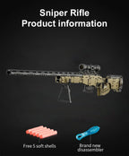 Cada 979Pcs City Technical Police Military Weapon Sniper Rifle Building Blocks World War II Assault Rifle Building Blocks Childr