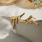 Stainless Steel Vintage Exaggerate Irregular Liquid Earrings PVD 18k Plated High Quality Free Temperament Charm Jewelry Women