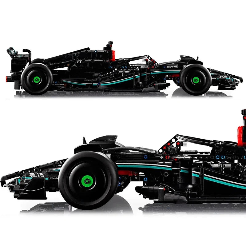 1642Pcs Technical W14 E 1:8 Scale Formula Racing Car Building Blocks MOC F1 Vehicle Assembly Toy Boys Birthday Christmas Gift