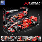 F1 RC Race Cars 1163PCS Building Sets MOC Remote Control Building Blocks Cool Collectible Model Car Kits Building Toys